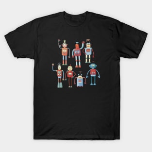 Retro Robots T-Shirt